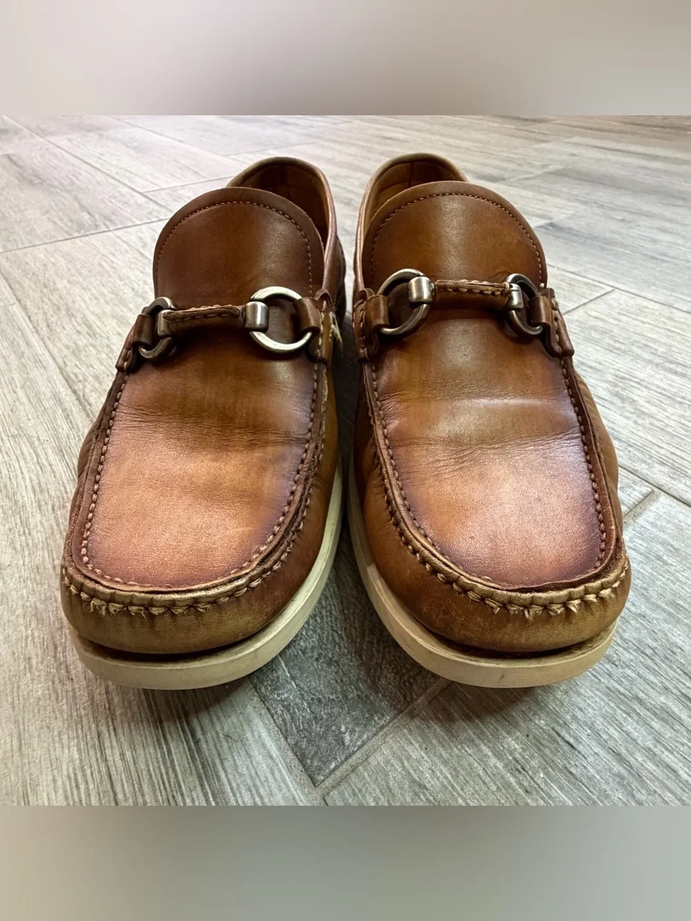 Magnanni Marbella Tabaco Loafers Horsebit Size 8 M US (19475) Spain
